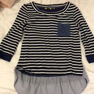 Mixed Media Anthropologie Top